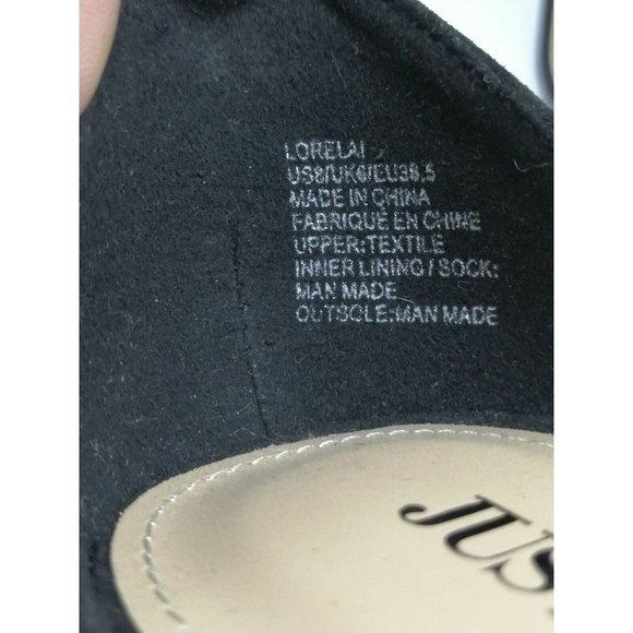 JUSTFAB Lorelai Faux Suede Ankle Strap Heels - Picture 12 of 12